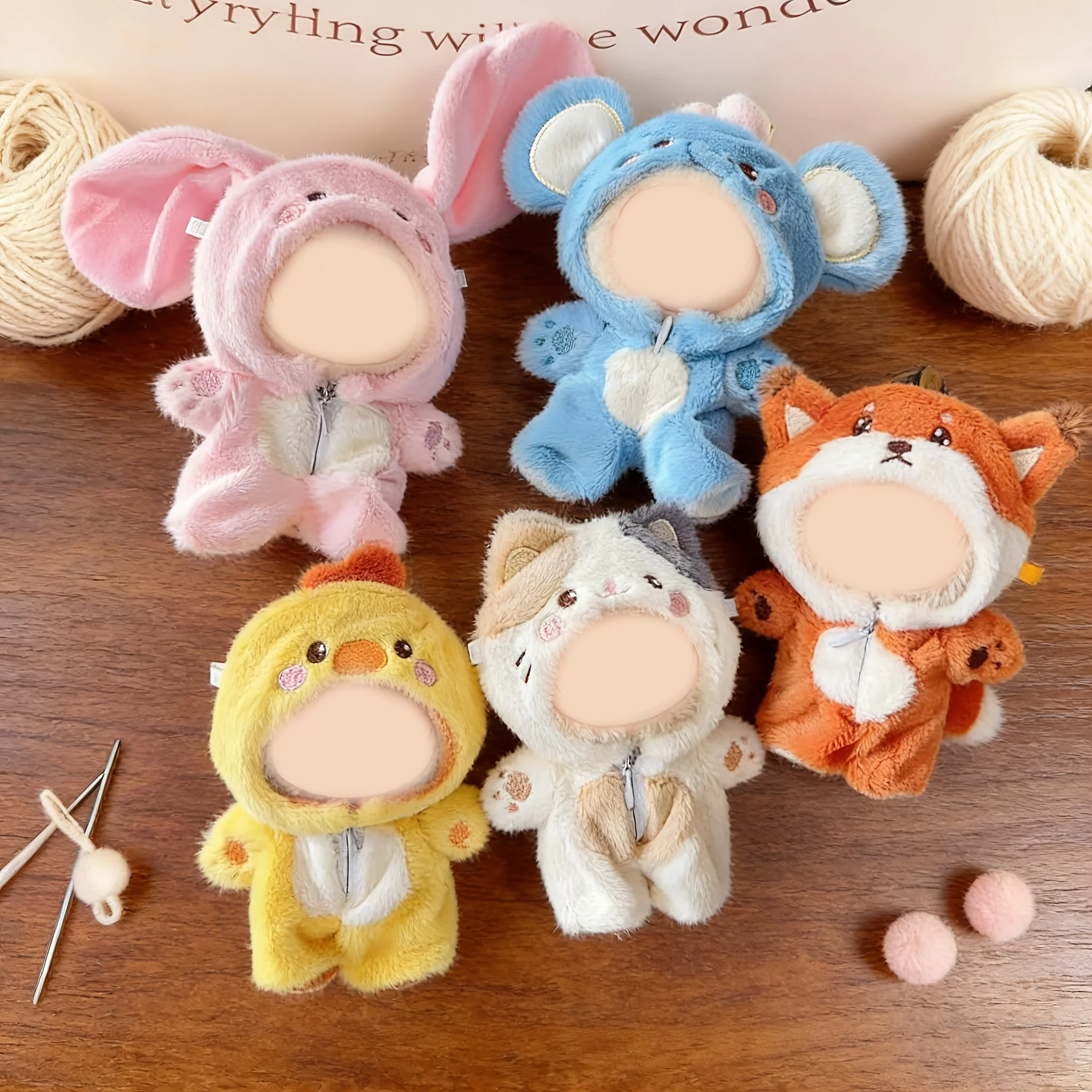 Clothes For Labubu Doll- Soft Fabric Collectible Outfits Compatible for Labubu Figures(NO Doll)