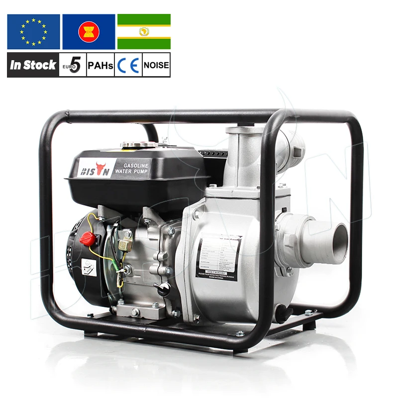 Bison Brand Powerful Sucking Water Pump Set Machine High Pressure  Flow 60m3/h 3 Gasoline