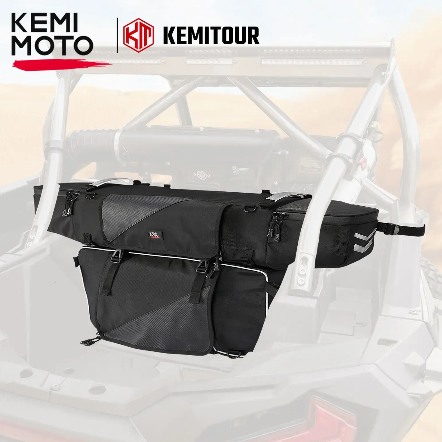 

KEMIMOTO UTV Rear Cargo Bag Compatible with Polaris RZR XP 1000/ XP4 1000/ 900/ Turbo/4 900 2014-2022 2023 Waterproof Tool Bag