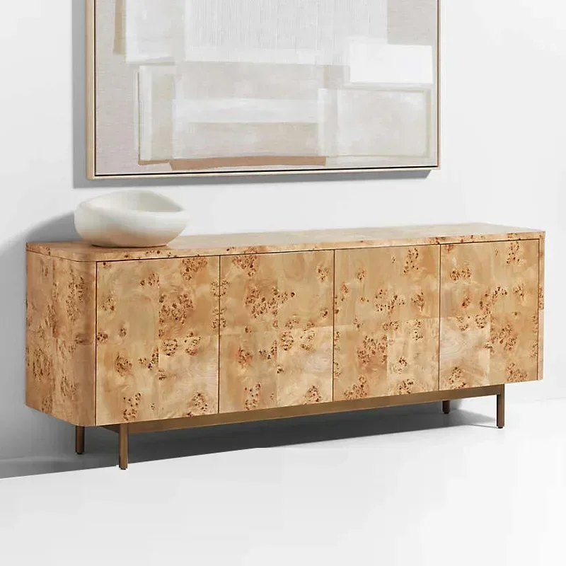 North American Vintage Tree Tumor Side Cabinet