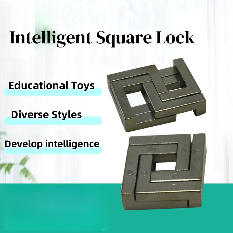 Classic IQ Metal Brain teaser Magic Baffling Puzzle Brainstring Jigsaw Game Unlocking Unlooping Novel Toy for Children Adult