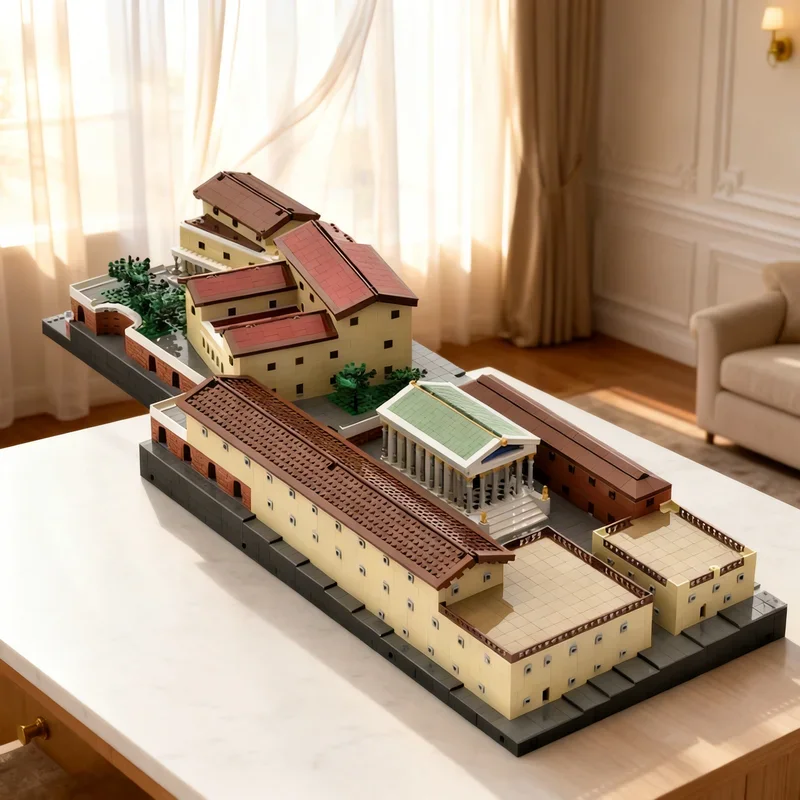 

5686pcs MOC Tempio Di Tellus Sede Praefectus Architecture Model Building Blocks Architecture Christmas Gifts Toy Idea Education