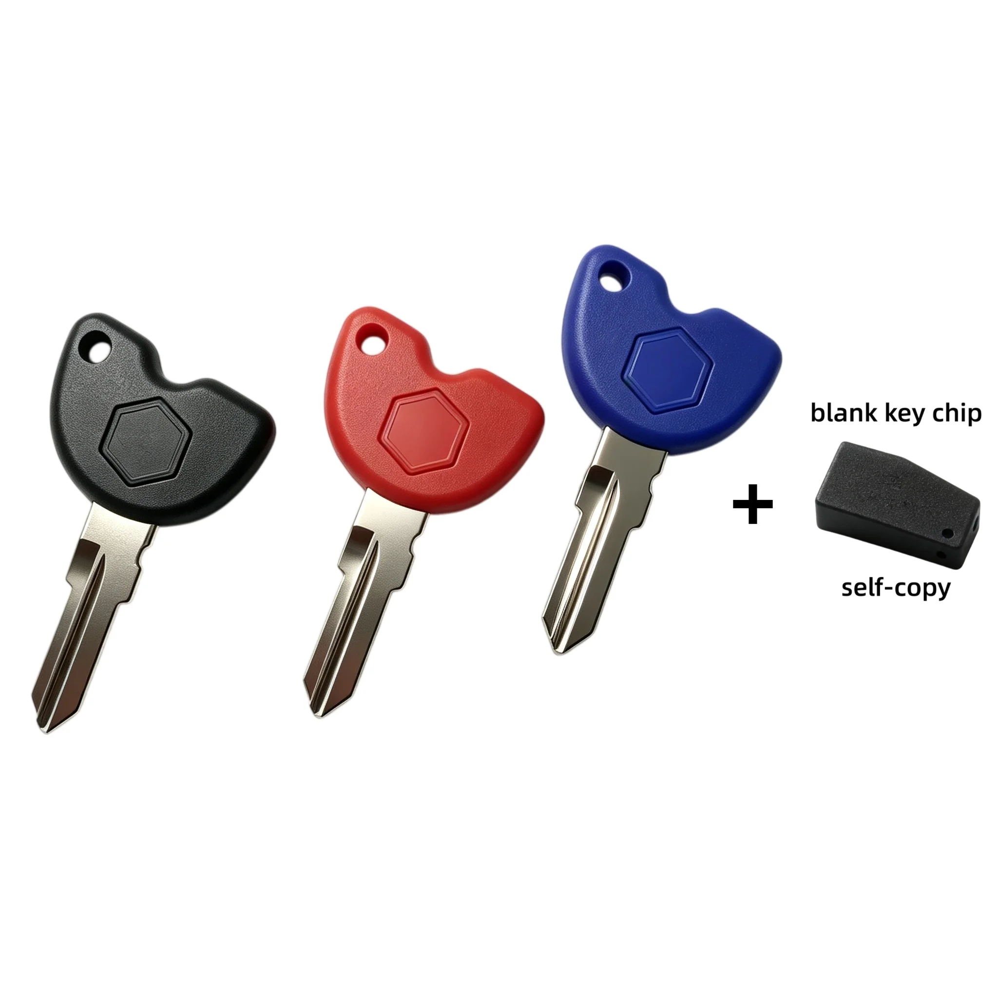 For PIAGGIO 250T‑X7 FLY125 FLY150 Zip Liberty Typhoon Blank Uncut Motorcycle Key, Transponder Chip Optional