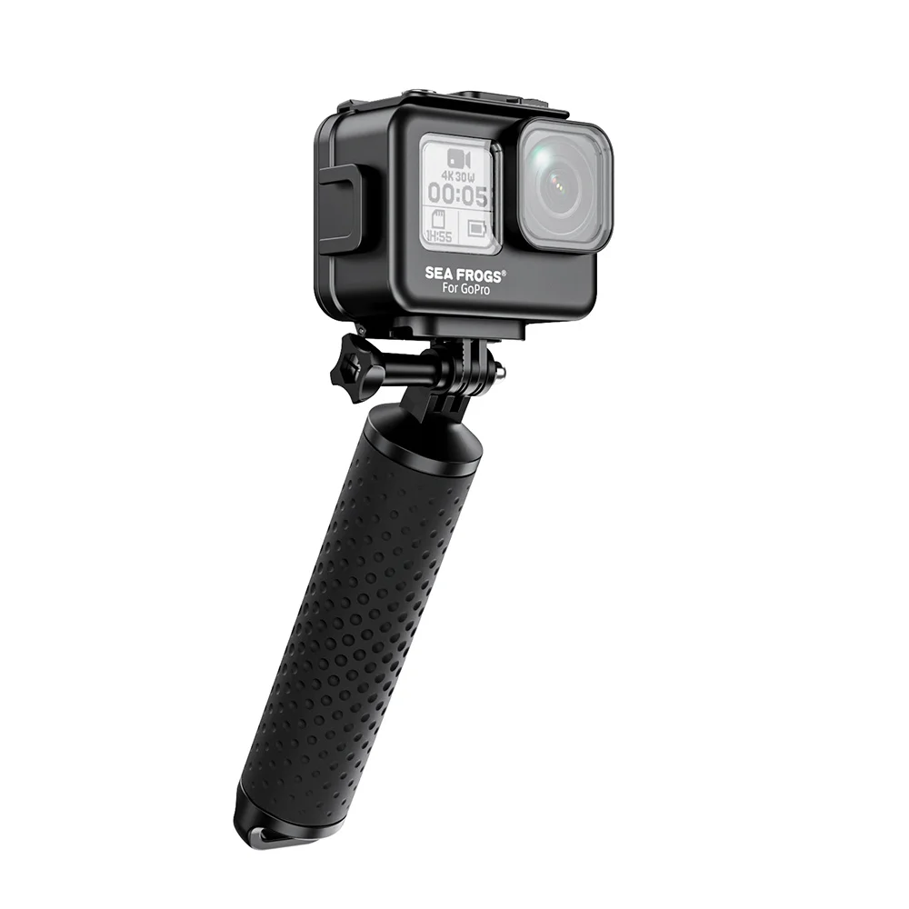 SEAFROGS Aluminum Alloy Waterproof Case for GoPro 13/12/11/10/9 – 60m Depth Rating with Floating Grip