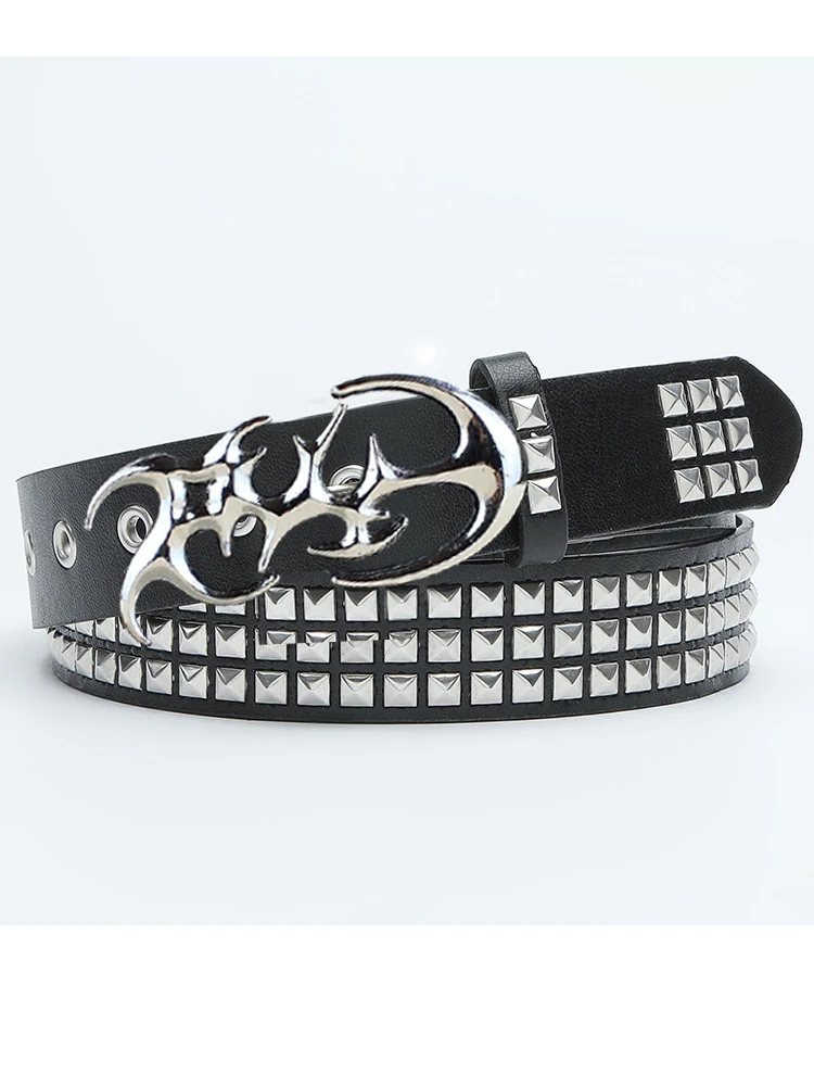 

Studded Belt Punk Belt Y2K Goth Rivet Belts For Women Unisex Christmas Gift