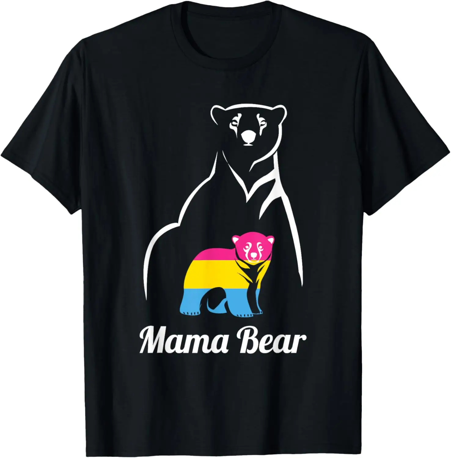 LGBT Pansexual Pride Mama Bear Pan T-Shirt