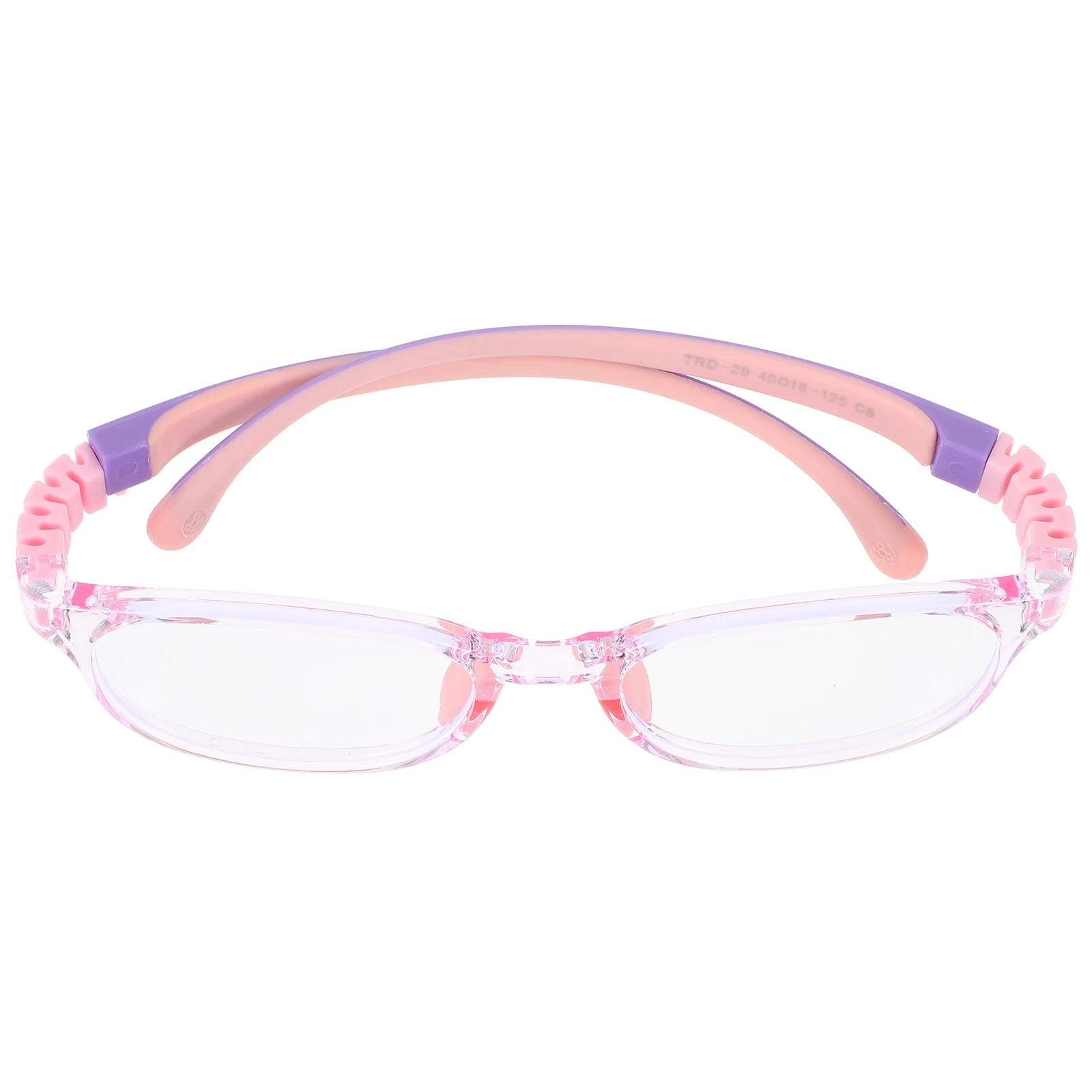 

Light Glasses for Kids Pink Clear Durable Reusable Portable Study Daily Use Kids Eyeglass Gaming Computer
