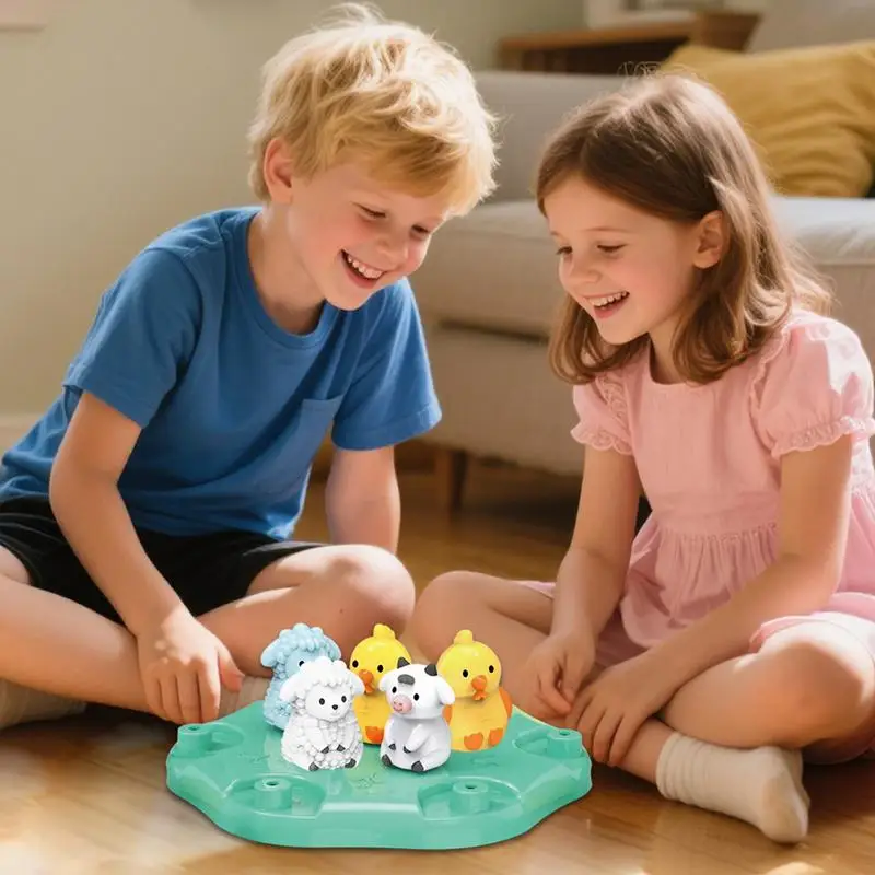 Tabletop Games Farm Animal Fun Strategy Playing Game Tabletop Family Exciting Board Toys Parent-Child Interactive For Travel