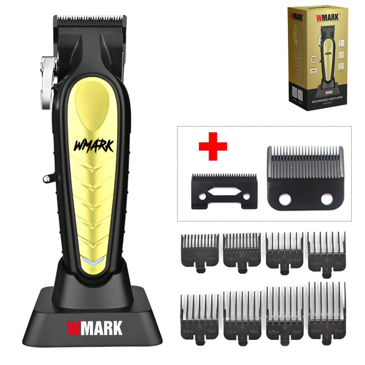 2024 New Oil Head Electric Clippers WMARK NG-138 New Hair Clipper Hot Selling Charging Base Hair Trimmer for Men