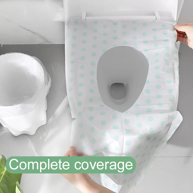 5/10/20Pcs Disposable Paper Toilet Seat Covers Camping Loo wc Bacteria-proof Cover for Travel Bathroom Universal Size TMZ view 5