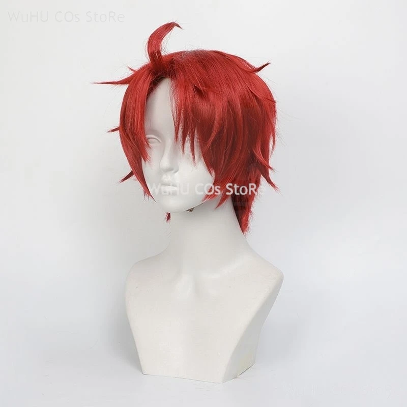 Perruque de Cosplay de Dandadan Cos Jin Enjoji, Accessoire de Cheveux Courts Rouges, Momo Ayase, ixd'Halloween, pour Femme et Homme