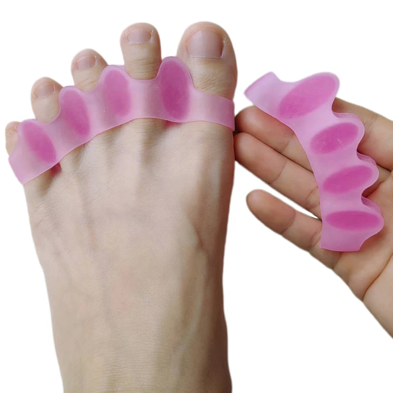 

2Pairs Gel Foot Care Pedicure Toe Separator Overlapping Orthopedic Bunion Hammer Blister Pain Relief Straightener Protector