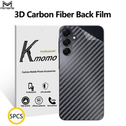 For Samsung Galaxy A06 A16 A73 A72 A71 A70 A55 A54 A53 A52 A51 A50 3D 5Pcs Carbon Fiber Anti-Fingerprints Back Film Protector