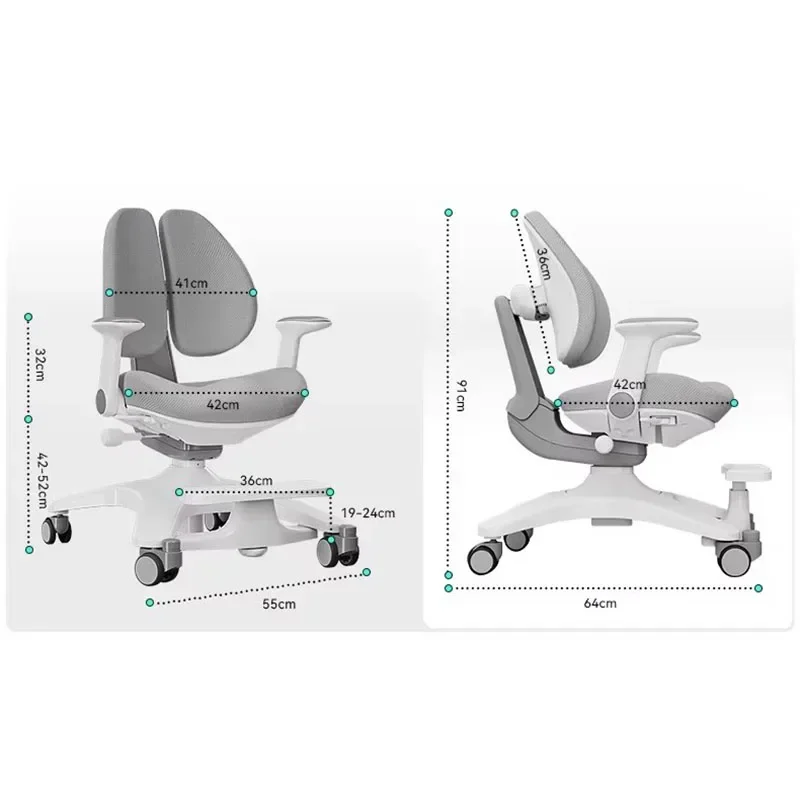 مقاعد أمان بارتفاع قابل للتعديل للفتيات ، أثاث غرفة الدراسة ، النمو الإضافي ، مدرسة سيلا للأطفال ، كراسي تصميم للأطفال ، JGY