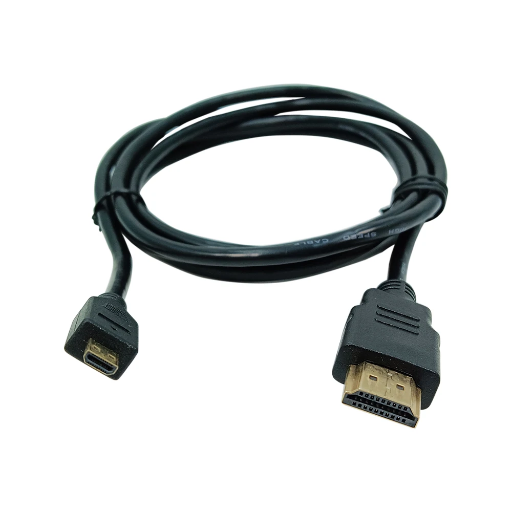 10PCS High Speed 4K Micro HDMI To HDMI Adapter Cable Male To Male Connector For Tablets Smartphones Cameras And Monitors