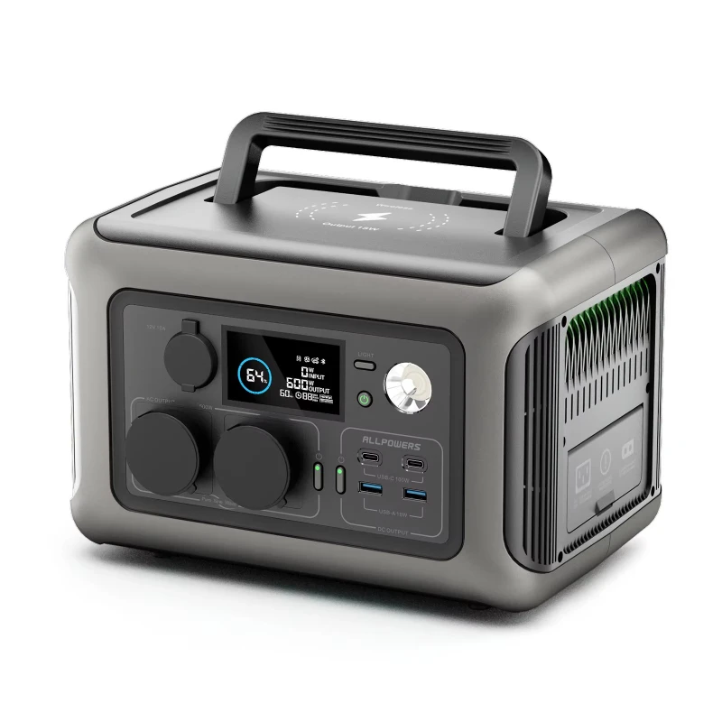 ALLPOWERS R600 portable power station 600 watt solar generator camping emergency power supply