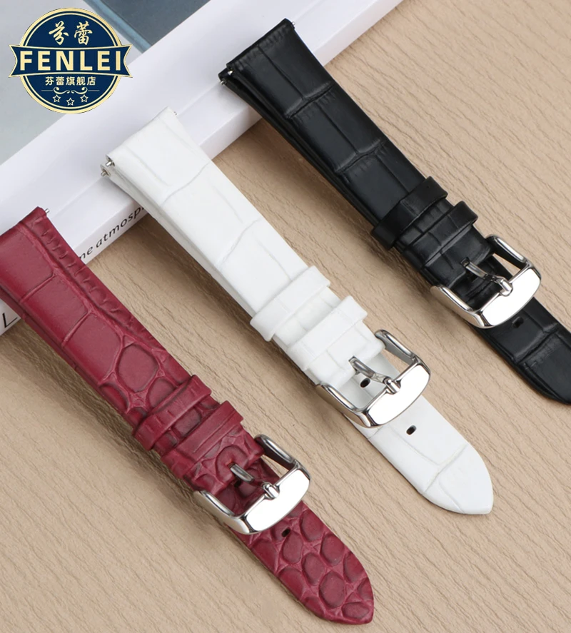 Bracelet de montre en cuir véritable pour femme, bracelet de montre en cuir de vachette, collection All Sky Star, 18mm, S-Warendary 541670, 5295346, 5295369, 5295320