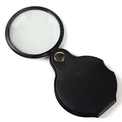 Mini Portable 5X Folding Magnifier Magnifying Glasses Tool Lupa Hand Loupe Optical Glass for Elderly Jewelry Reading Detection