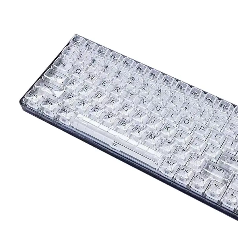 652F 132Keys Backlit Keycaps Translucents Backlits Crystal Keycap CBSA Profile for Mechanical Keyboards