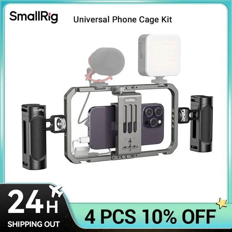 SmallRig Universal Phone Cage 2791B Smartphone Video Rig, Filmmaking Vlogging Case Stabilizer for Videomaker iPhone 16 Pro Max