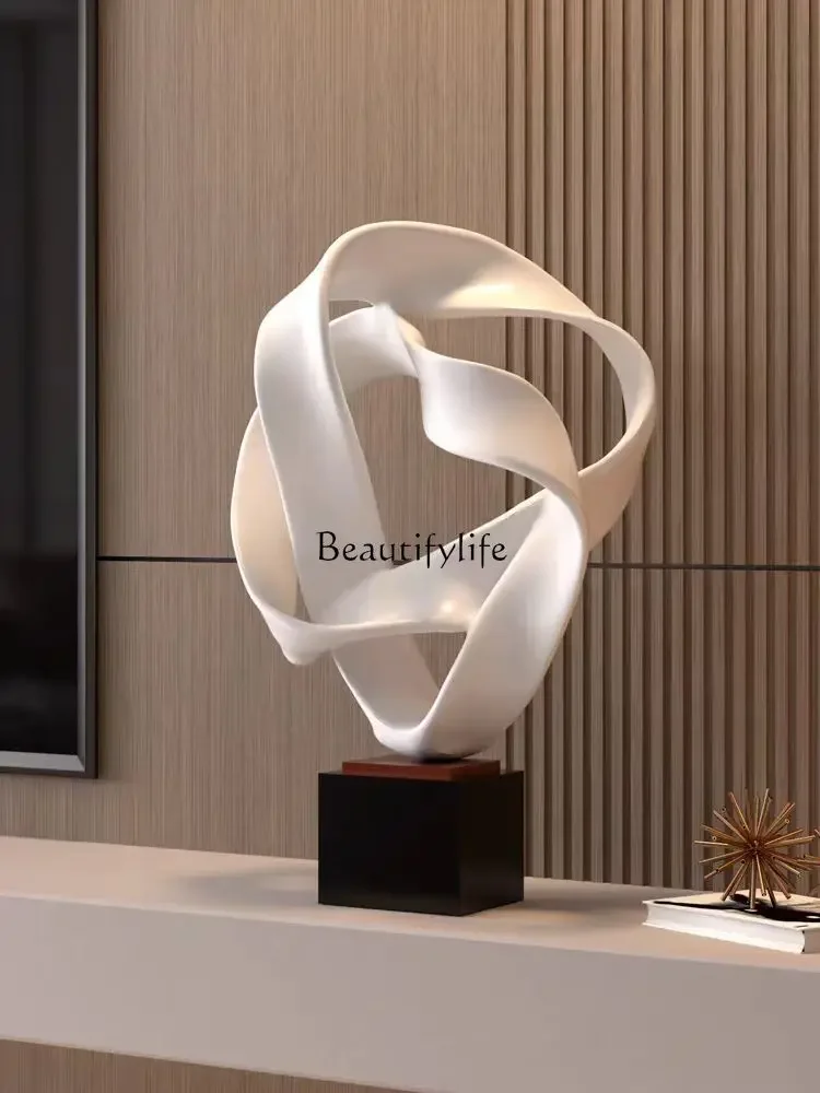 ls 51 Modern minimalist geometric sculpture art abstract artwork living room decoration hotel model room decoration office
