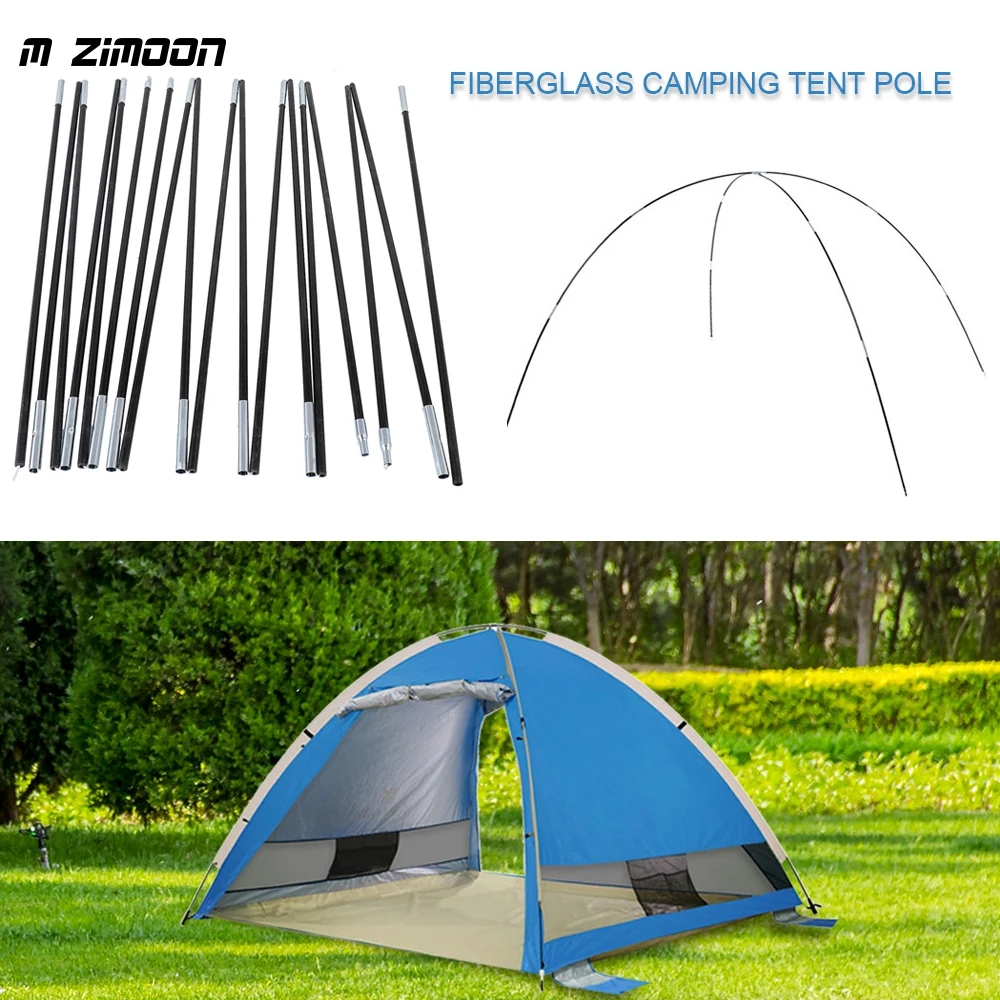 

Outdoor Camping Tent Rod Fiberglass Pole Bars Support Rods Folding Awning Frames Kit For Camp Tent Accessories Replacement