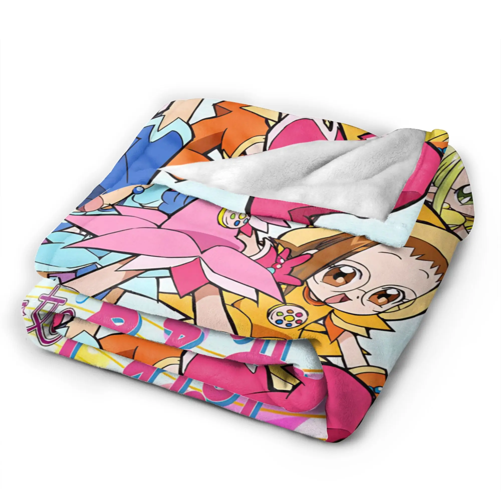 بطانية كرتونية للفتيات السحرية doReMi خفيفة الوزن من الصوف الرقيق المريح هدية رمي بطانية لحاف رقيق من القطيفة #4