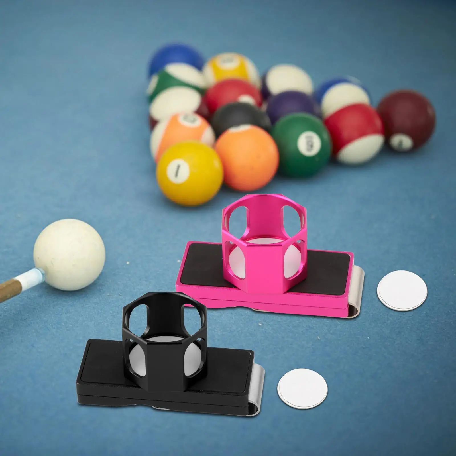 Pool Cue Chalk Holder, Acessórios Snooker, Ferramenta Prática Compacta, Chalk Case, Giz Carrier, Bolsa para Jogos, Snooker, Bilhar