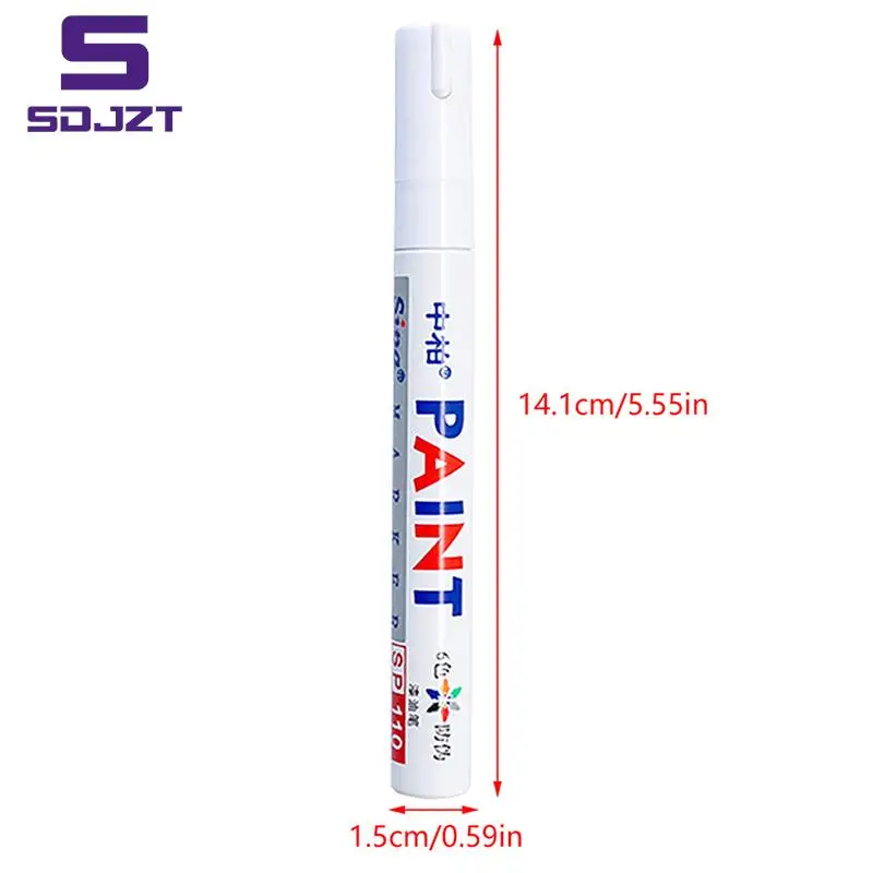 SP-110 Olieachtige Witte Markeerstift Metalen Bril Frame Verf Van Verf Reparatie Pen Verf Note Marker Pen Speciale Niet-Fade Marker Pen