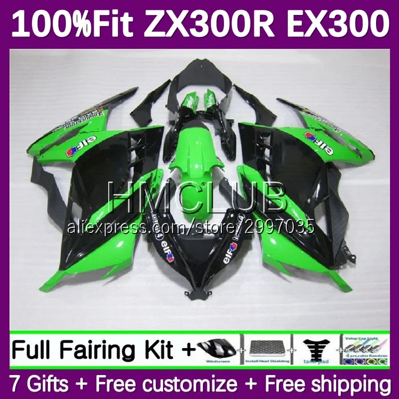 OEM ZX-3R For KAWASAKI NINJA EX300 EX ZX 300R 63No.9 ZX300R 2013 2014 2015 2016 2017 ZX3R 13 14 15 16 17 Fairing factory green