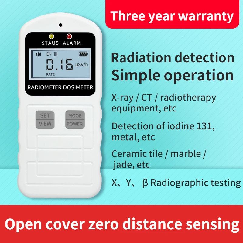 Professional Nuclear Radiation Detector Geiger Counter Ionizing Radiation X-ray Beta Detect Personal Dose Alarm Tester