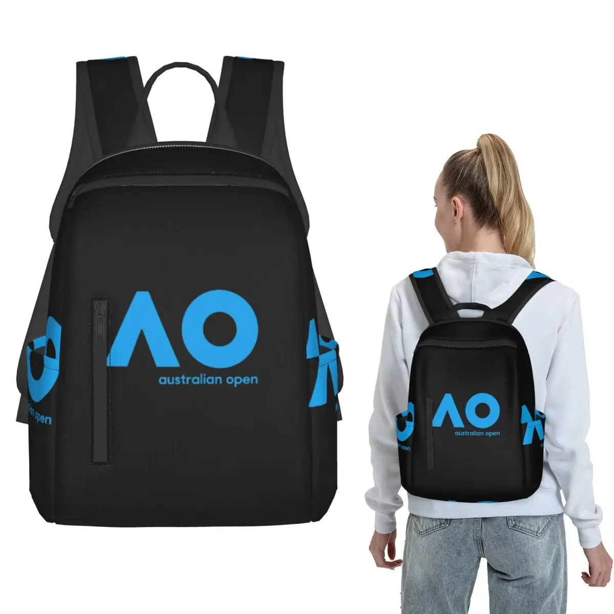 Australian Open AO (Blue Version) Backpack Daypack Boys Girls BookBag School Bag Shoulder Bags for Men Women