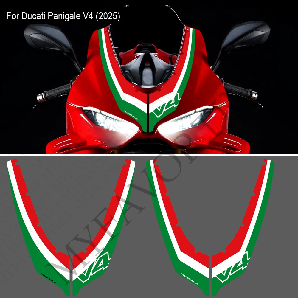 

Motorcycle For Ducati Panigale V4 S V4S Protector Tank Rear Behind Front Fairing Fender Stickers Decals 2025