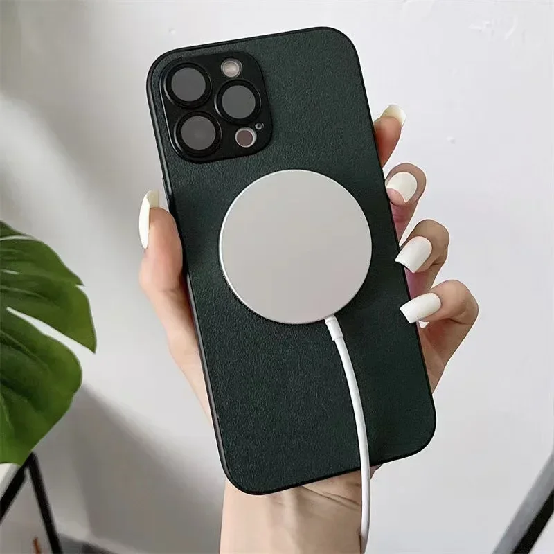 Self-contained Dust-proof Net, Exposed Label Mobile Phone Case, Iphone14promax Magnetic Suction Mobile Phone Case, Full Lens,13