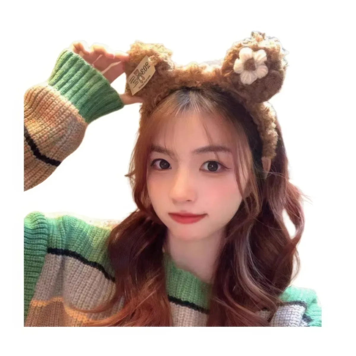 لطيف القطيفة زهرة غسل الوجه الشعر هوب القهوة الضحلة مضحك عقال جميل ماكياج إكسسوارات الشعر هدية للنساء #5