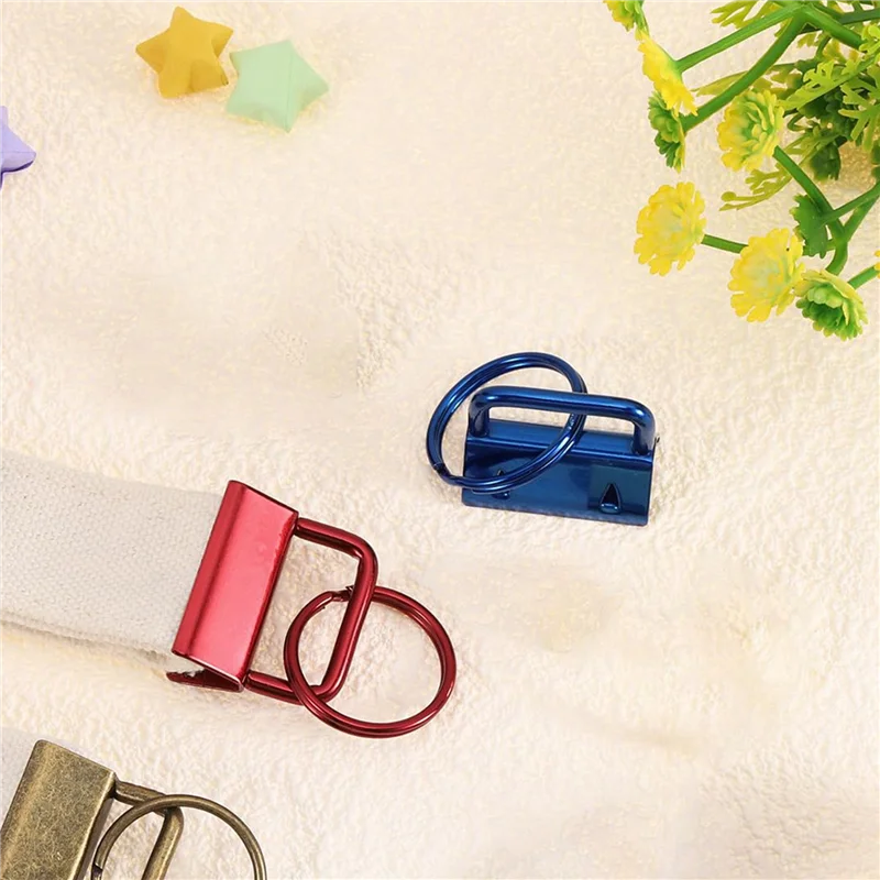ABJO-Key Fob Hardware con anillos de llavero para correas de bolso, llavero de Metal negro, llavero con anilla, Hardware 20 piezas