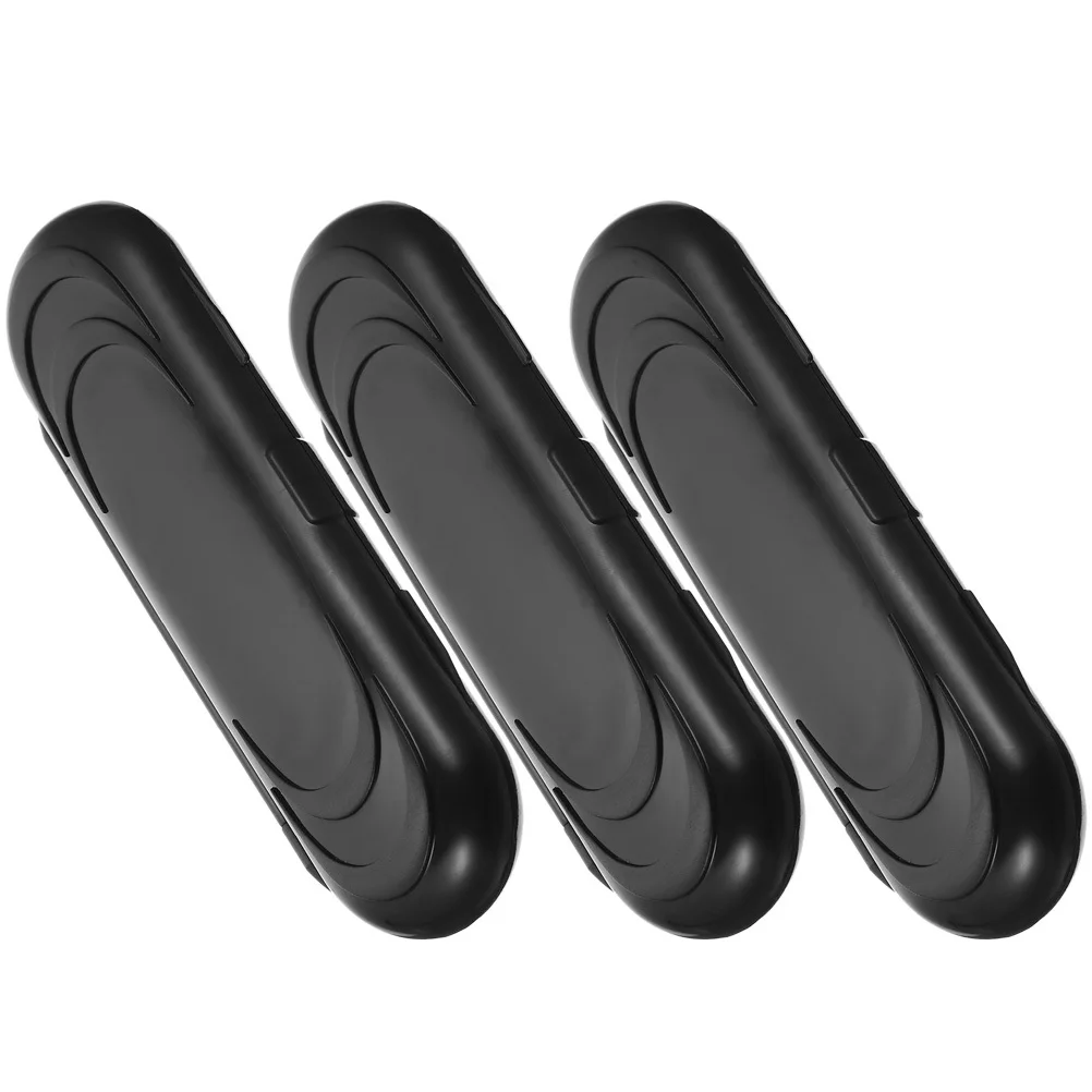 

2Pcs Portable Oval Arrowhead Storage Case Stylish Durable Plastic Organizer for Small Items and Accessories Stationery Box