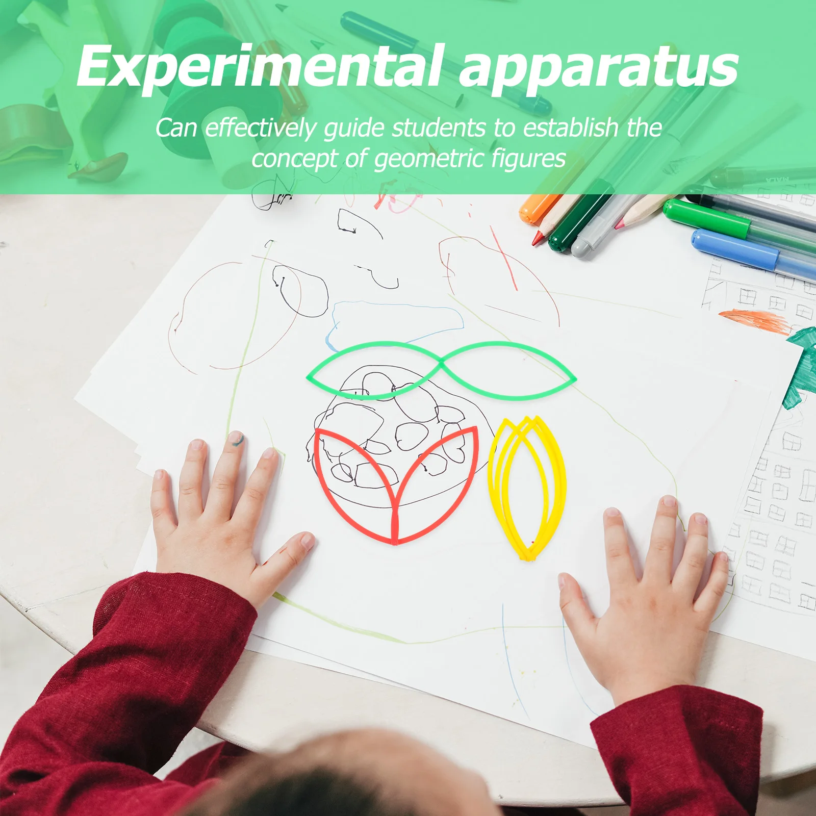 

3 Pcs Primary School Mathematics Experiment Equipment Teaching Aids Geometry Tool Flexible Ring