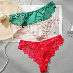 Sexy Lingerie Seamless Pantys Low-waist Floral Lace Panties Women Underwear Transparent Female Briefs Intimates