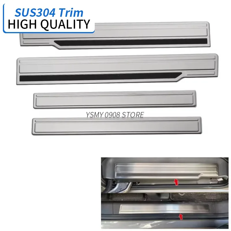 4 PCS Interior Kit Accessories Door Sill Plate for Honda Freed GB 5 GB5 GB6 GB7 GB8 2016 High Grade Stainless Steel Car Styling