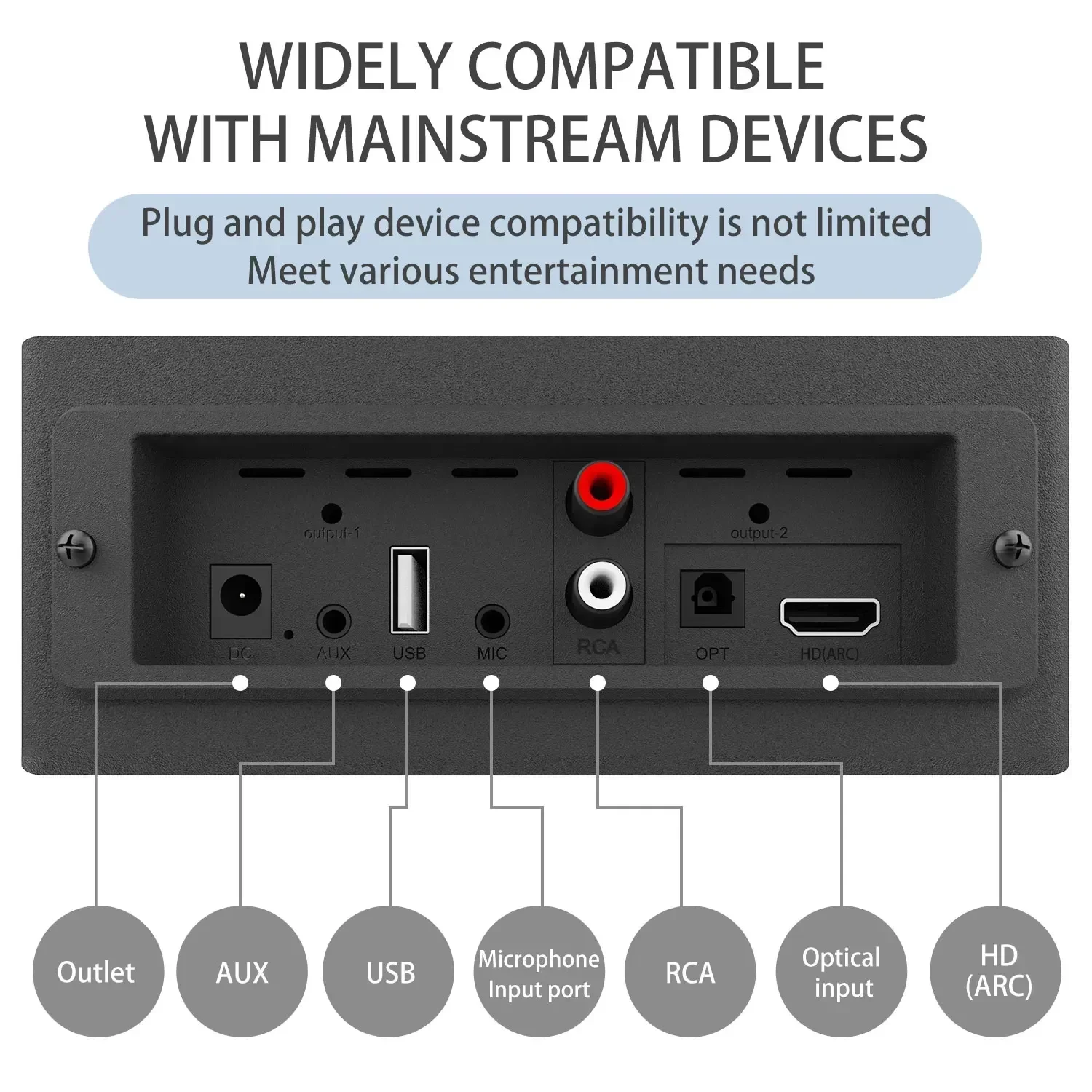PC Soundbar Wired And Wireless Bluetooth Speaker USB Powered Soundbar For TV Pc Laptop Gaming Home Theater Surround Audio System view 5