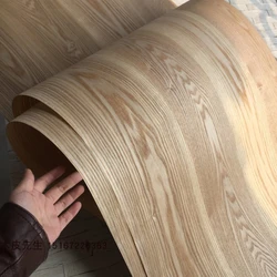 Natural Genuine Wood Veneer with non-woven Tissue Fraxinus Mandshurica Rupr. Manchurian Chinese Ash about 55cm x 2.5m C/C