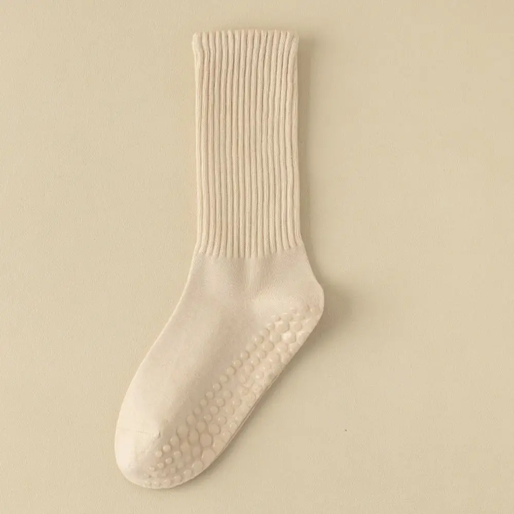 

Portable Cotton Material Yoga Socks Non Slip Breathable Long Pilates Socks Damped Soft Sports Stockings Womens