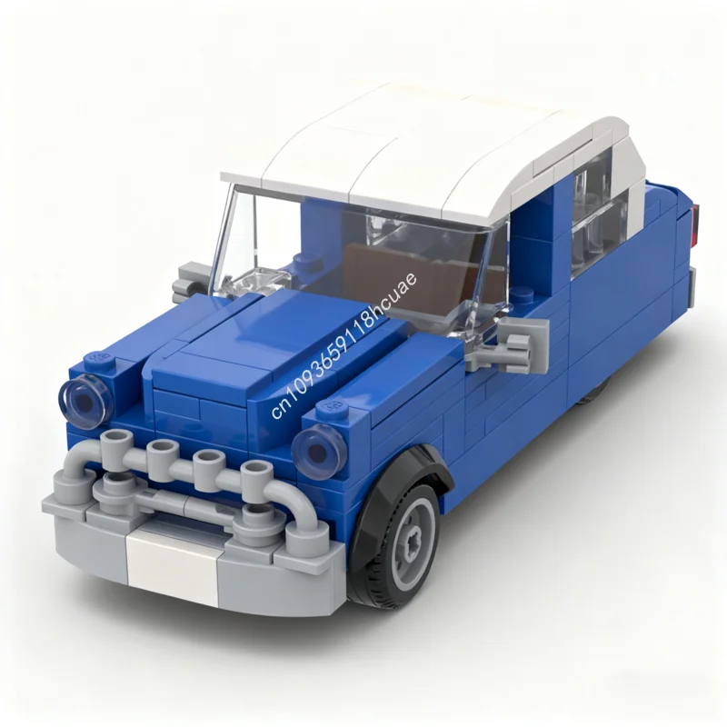 224 Uds. MOC Hudson hornet seis modelos anchos bloques de construcción juguetes educativos creativos DIY arquitectura Modular regalos de navidad