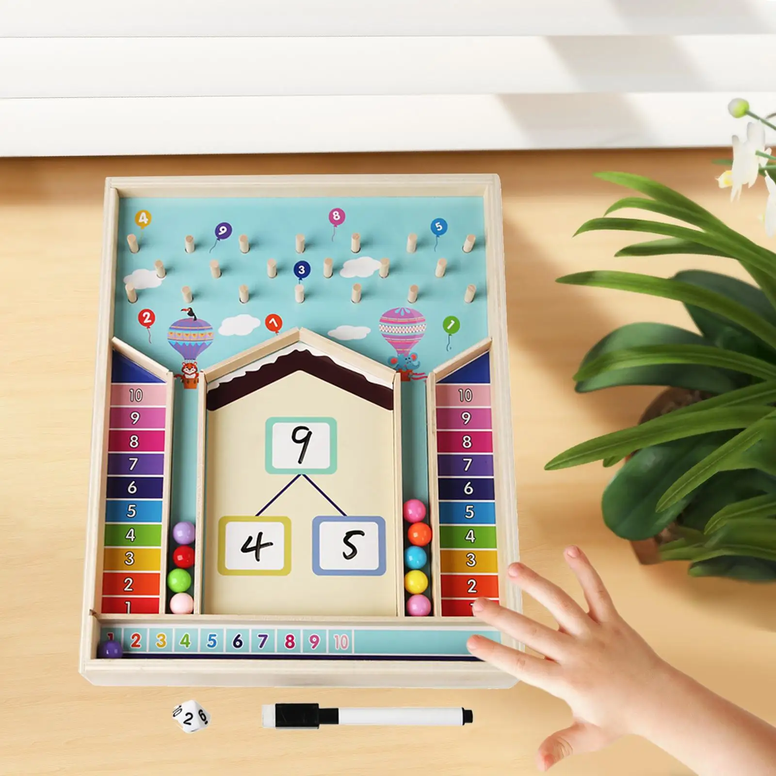 Kid Math Learning Toys Educatief houten bord voor kinderen kleuters