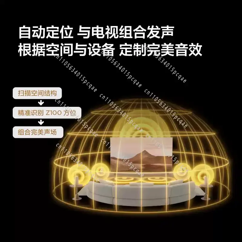 Wireless Speaker Z100 Gold 1.1 Channel TV Soundbar Home Theater Audio Surround Sound System Bluetooth Subwoofer Stereo