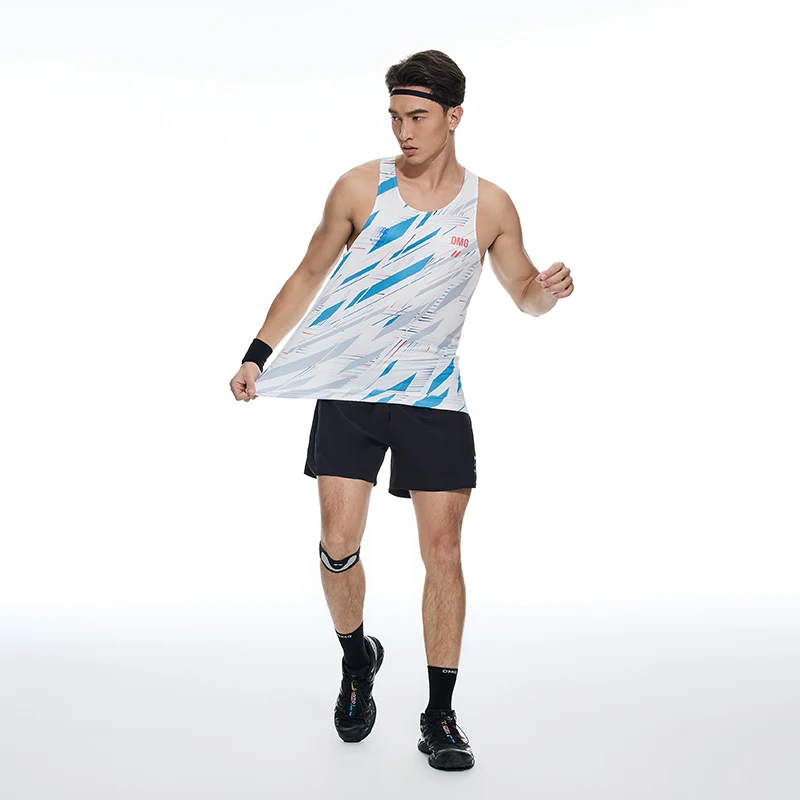 Vest Sports Running Men's Training Clothes Printed Moisture-wicking Breathable Hiking Lightweight