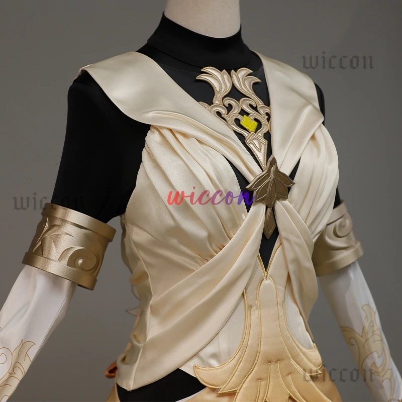 Aglaea Honkai Star Rail Aglaea Memosprite Cosplay Costume Tailor Dress Summon Amphoreus The Goldweaver Halloween Party for Women