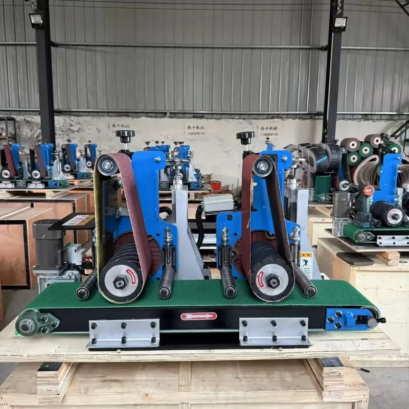 Fully Automatic Metal Polishing Machine Cutting Parts New Condition Flat Surface Deburring Core Motor Component double station