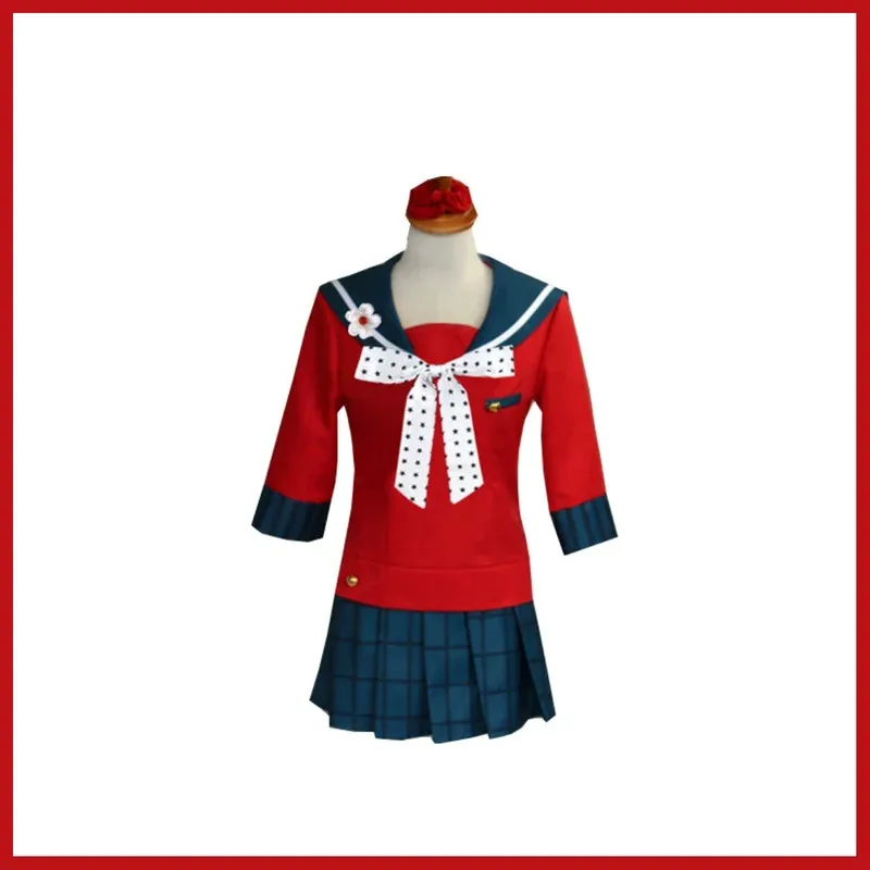 

Игра Харукава Маки Косплей Костюм Японский JK Школьная Форма Матросский Костюм Красный Топы Парик Взрослый Женский Сексуальный Карнавальный Вечерний Комплект bvl/6
